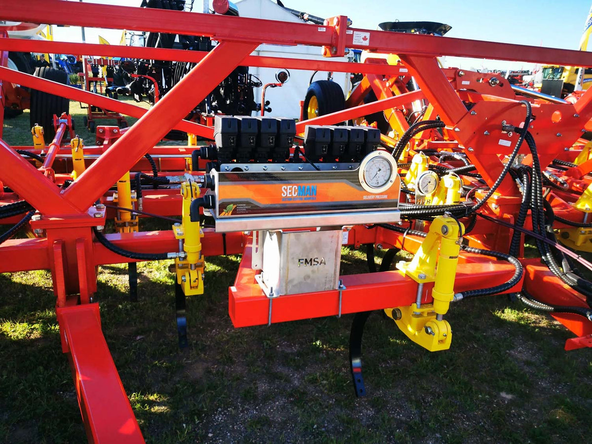 Furrow MSA section-control manifold installed on a seeder bar